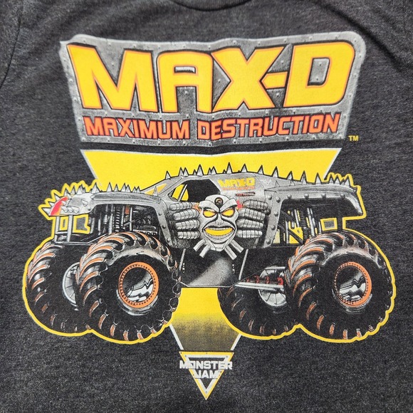 MONSTER JAM Max-D Maximum Destruction Graphic Boys Size 2T Black Shirt NWOT - Picture 2 of 6